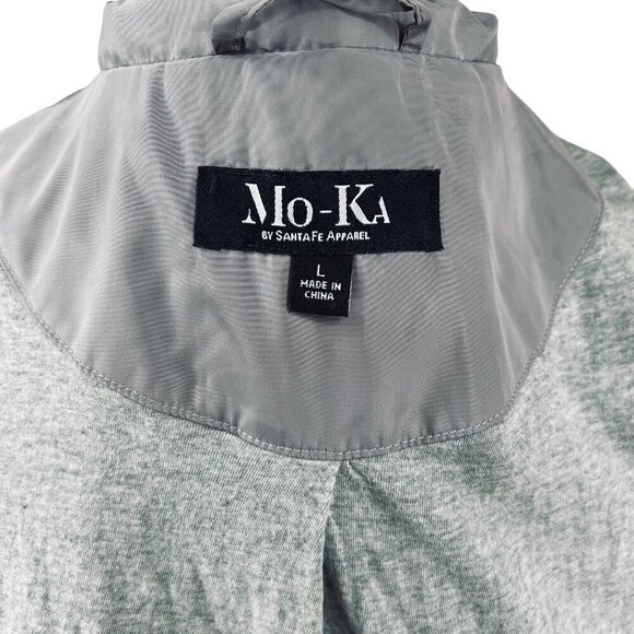 MO-KA by Santa Fe Apparel Lillian Gray Lightweight Full Zip Jacket Size L - Picture 4 of 12